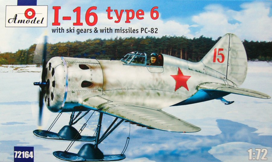 1/72 I-16 type 6 with ski gears & missiles RS-82