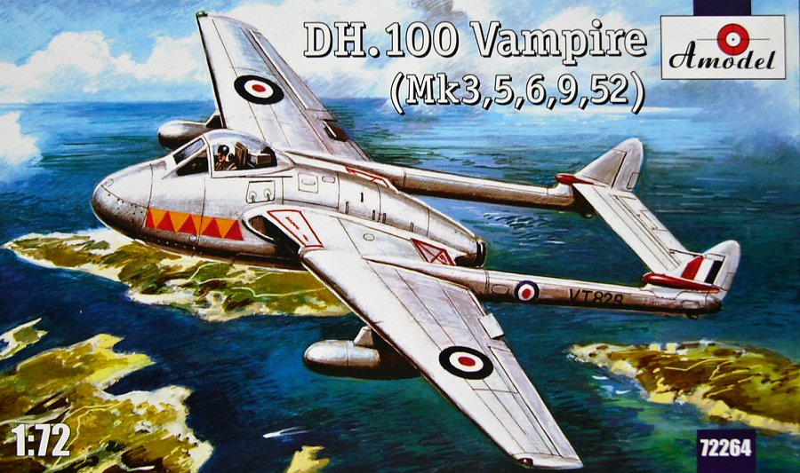 1/72 D.H. 100 Vampire (Mk.3, 5, 6, 9, 52)