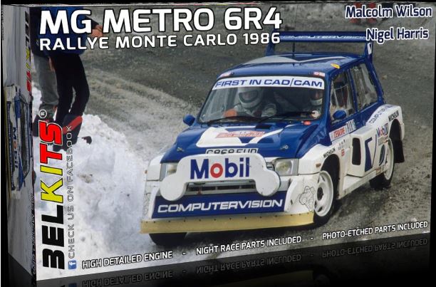 1/24 MG METRO 6R4, Rallye Monte Carlo 1986