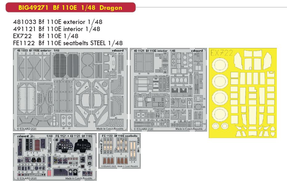 Fotografie 1/48 Bf 110E (DRAGON)