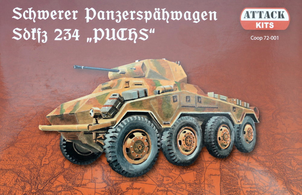 1/72 Sd.Kfz.234 'PUCHS' (incl. figure & barrel)
