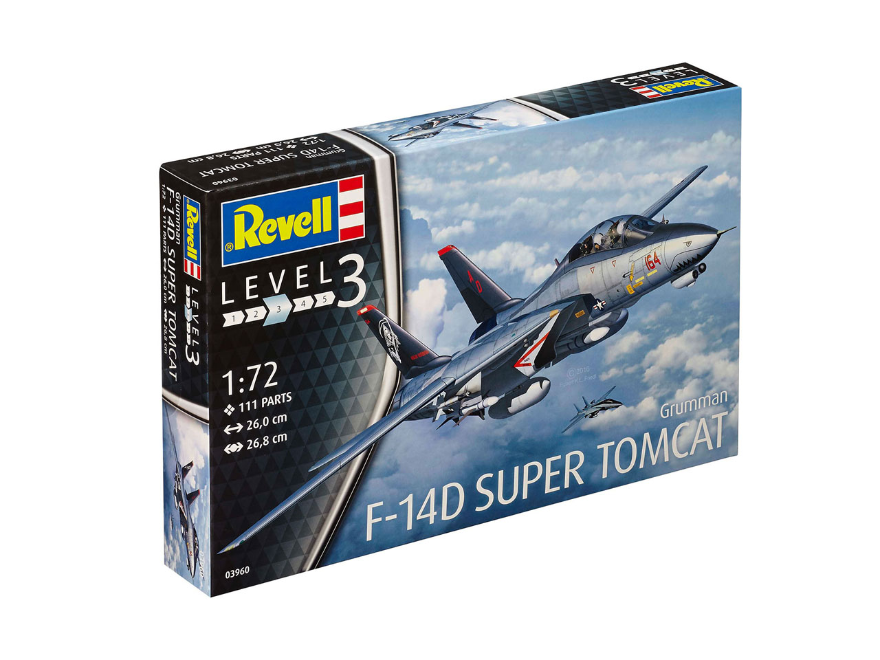 Fotografie Plastic ModelKit letadlo 03960 - F-14D Super Tomcat (1:72)