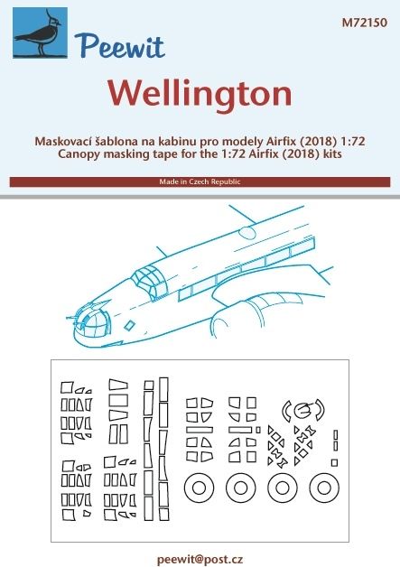 1/72 Canopy mask Wellington (AIRFIX)