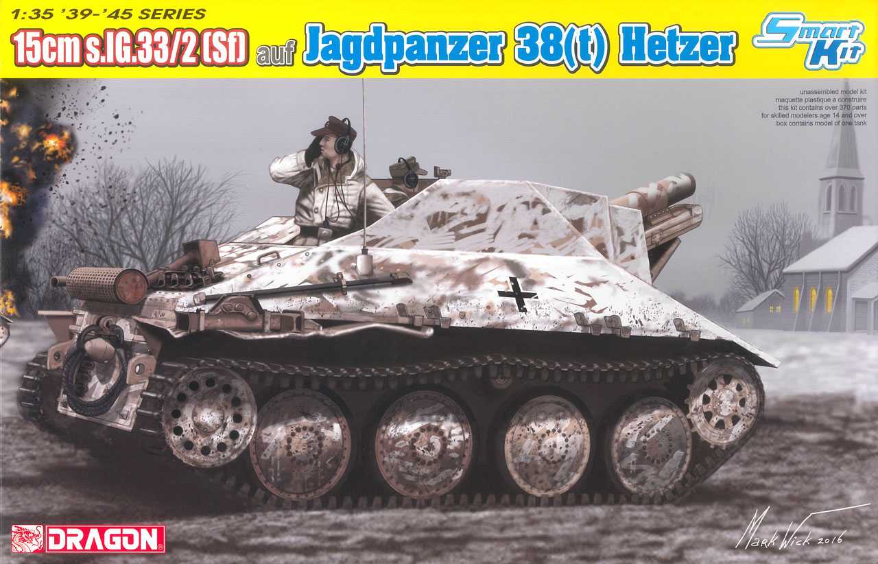 Modelkit tank 6489 - 15cm s.IG.33/2(Sf) auf Jagdpanzer 38(t) Hetzer (Smart Kit) 1:35
