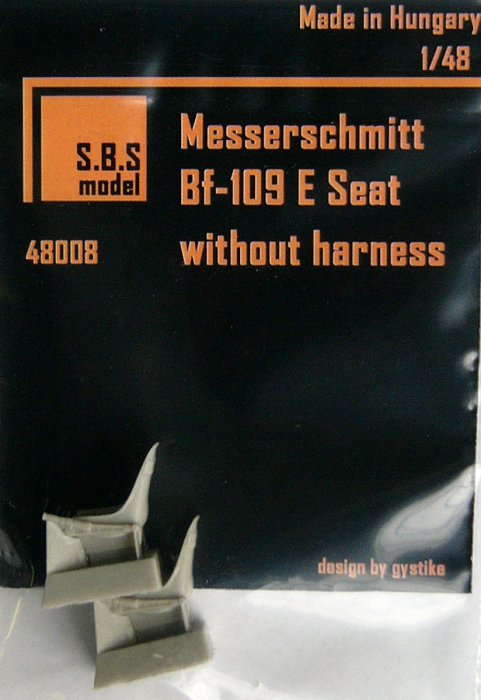 1/48 Bf-109E - Seats without harness (2 pcs.)