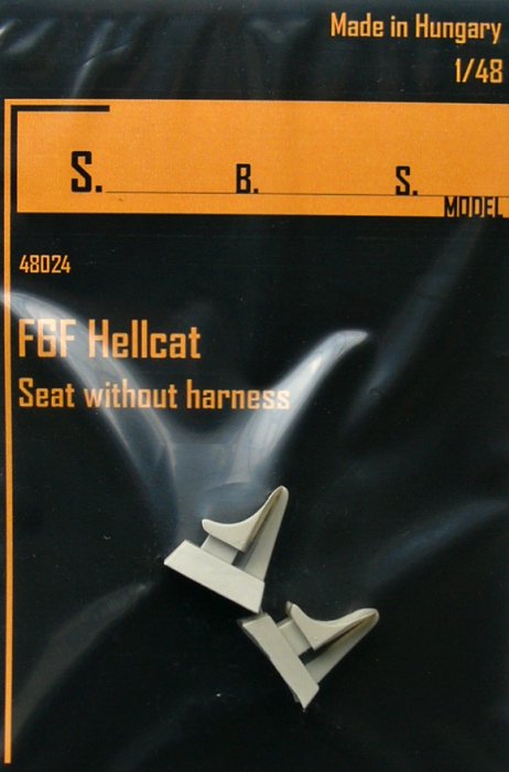 1/48 F6F Hellcat Seat without harness (2 pcs.)
