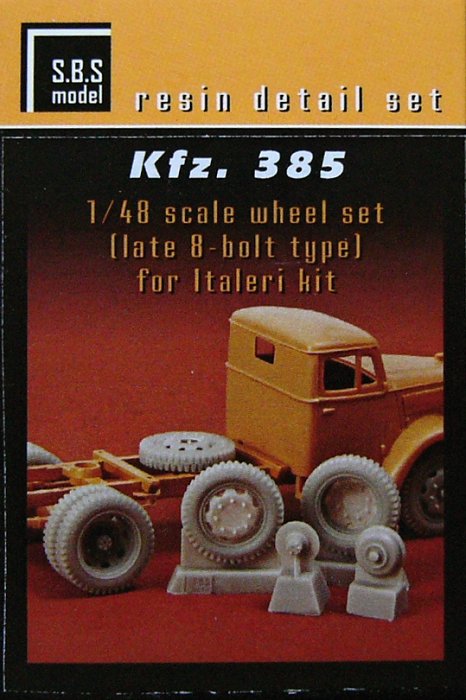 1/48 Kfz. 385 - wheel set bolt type (ITAL)