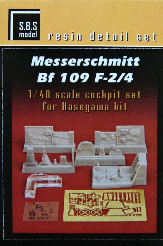 1/48 Messerschmitt Bf 109 F-2/4 Cockpit set (HAS)