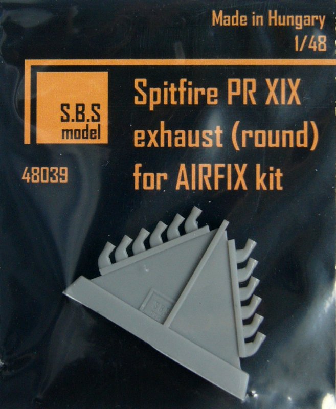 1/48 Spitfire PR XIX exhaust - round (AIRFIX)
