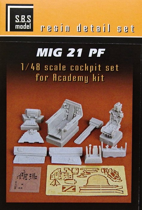 1/48 MiG-21 PF cockpit set (ACAD)