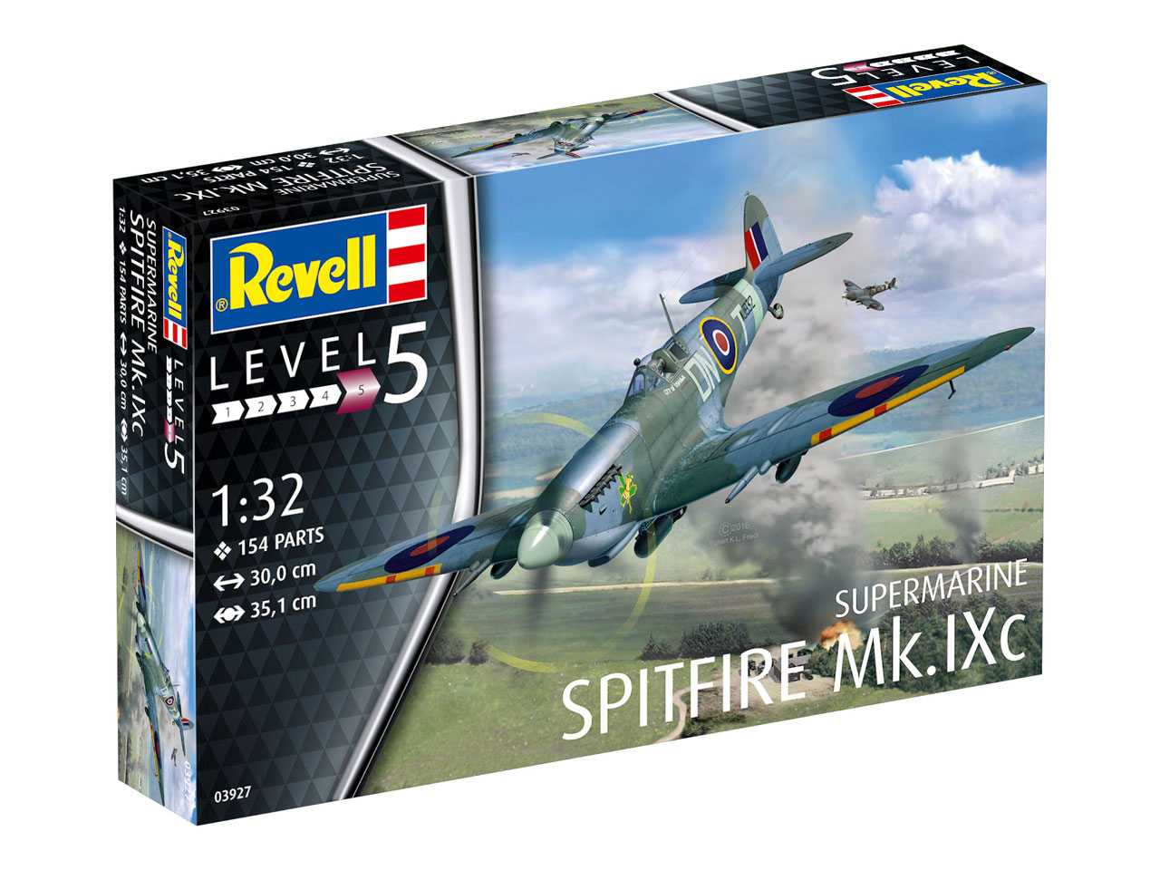 Plastic ModelKit letadlo 03927 - Spitfire Mk.IXC (1:32)