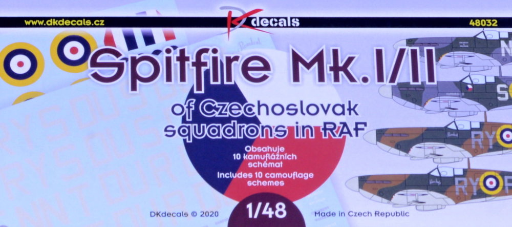 1/72 Spitfire Mk.I/II Czechoslov.squadrons in RAF