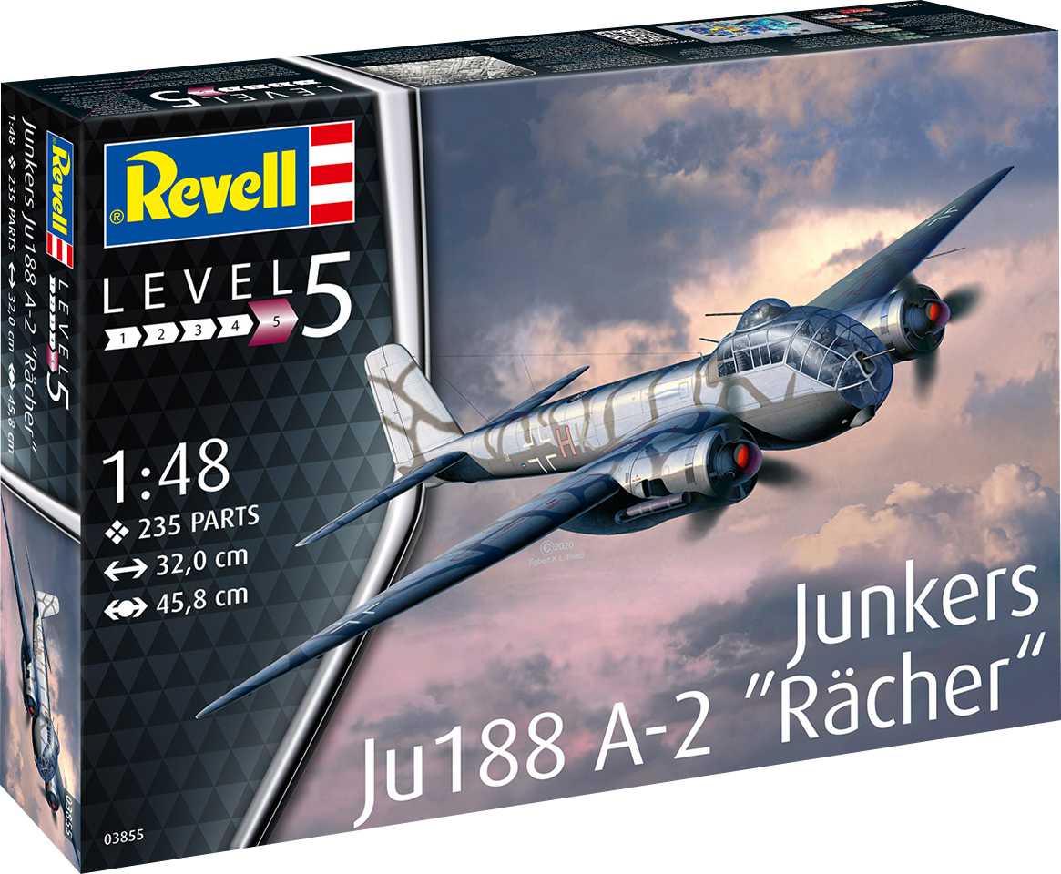 Plastic ModelKit letadlo 03855 - Junkers Ju188 A-1 "Rächer" (1:48)