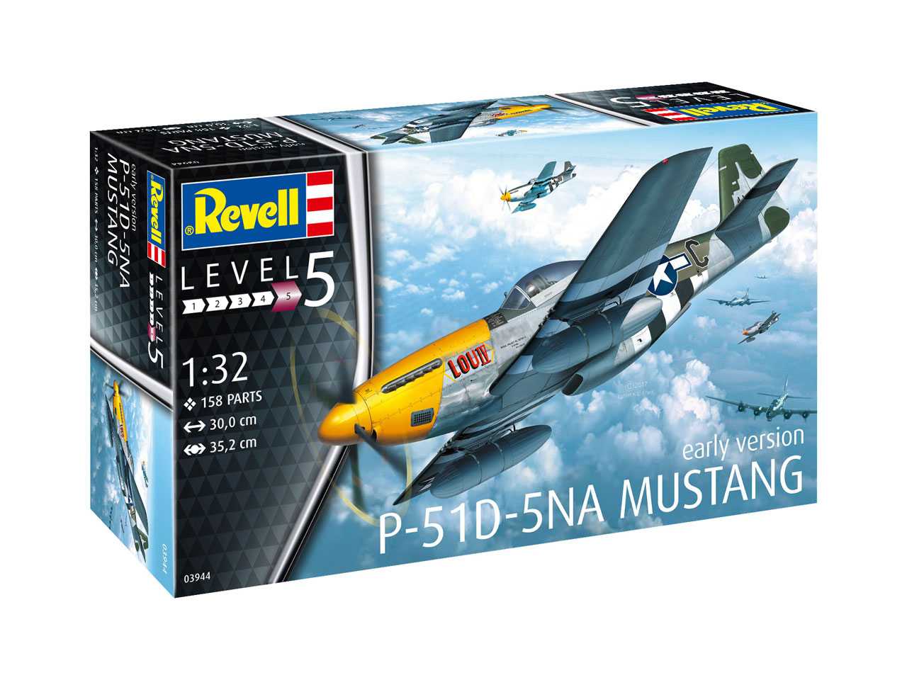 Fotografie Plastic ModelKit letadlo 03944 - P-51D-5NA Mustang (1:32)