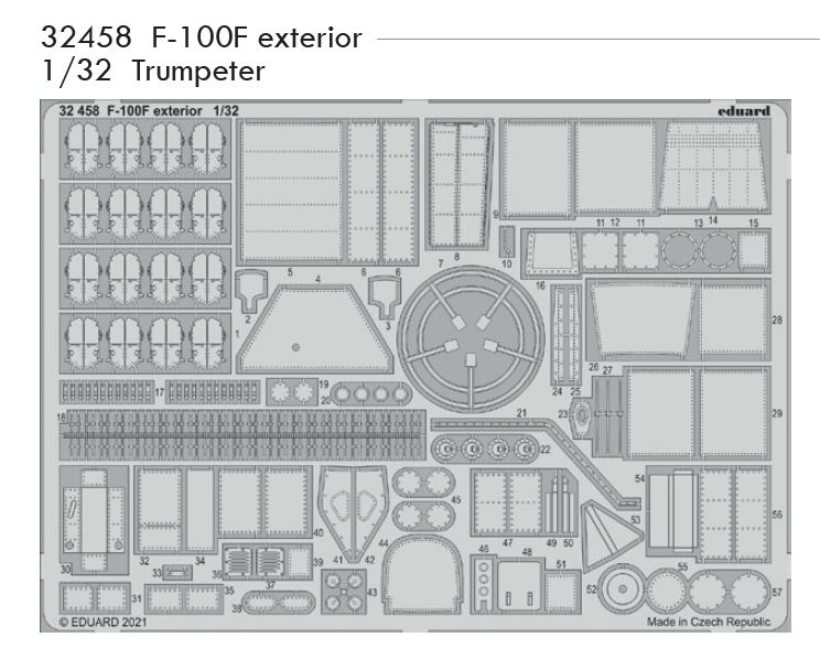 1/32 F-100F exterior (TRUMPETER)