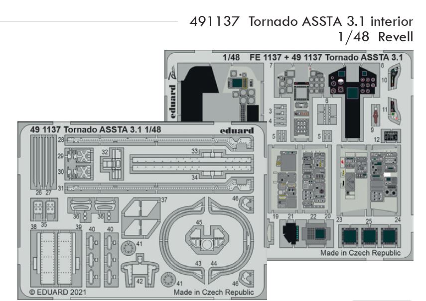 1/48 Tornado ASSTA 3.1 interior (REVELL)