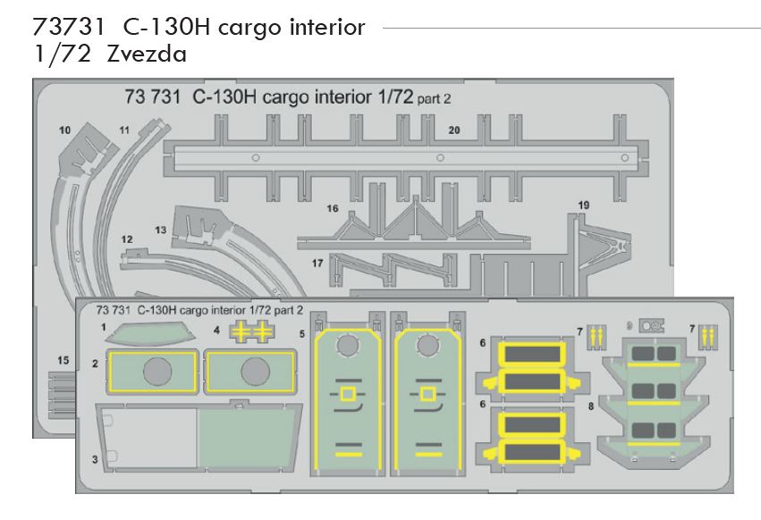 1/72 C-130H cargo interior (ZVEZDA)