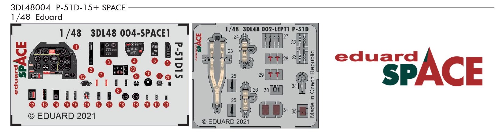 Fotografie 1/48 P-51D-15+ SPACE (EDUARD)