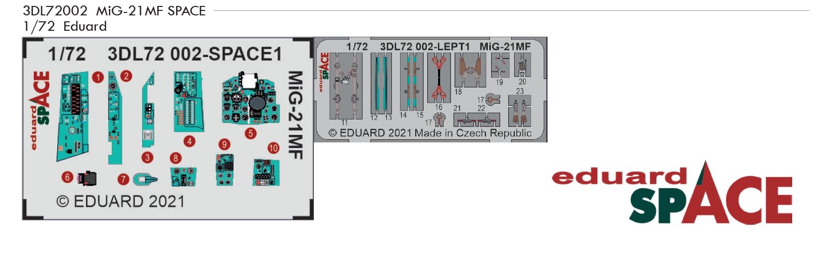 1/72 MiG-21MF SPACE (EDUARD)
