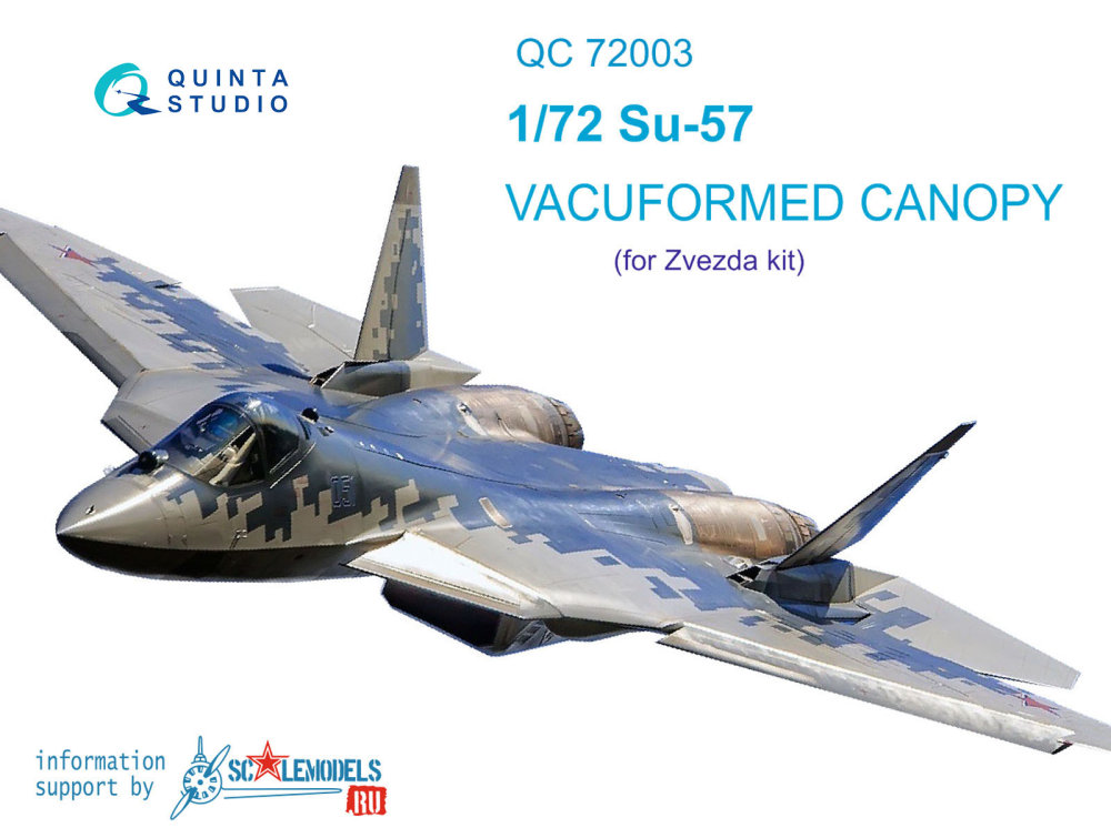 1/72 Vacu canopy for Su-57 (ZVE)