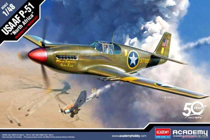 Model Kit letadlo 12338 - USAAF P-51 "North Africa" (1:48)