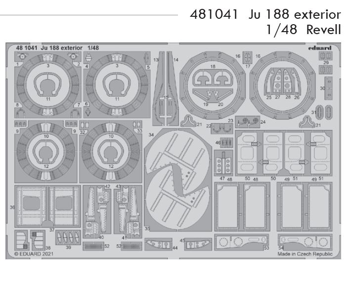 Fotografie 1/48 Ju 188 exterior (REVELL)