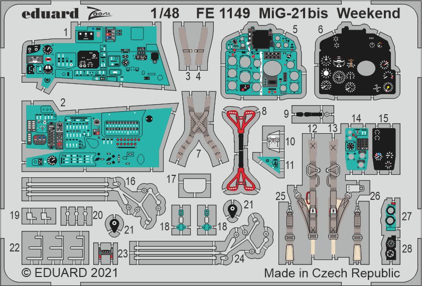 Fotografie 1/48 MiG-21bis Weekend (EDUARD)