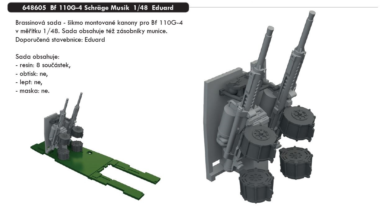 1/48 Bf 110G-4 Schräge Musik (EDUARD)