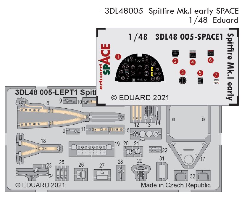1/48 Spitfire Mk.I early SPACE (EDUARD)