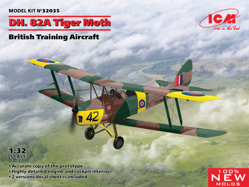 Fotografie 1/32 DH.82A Tiger Moth British Training Aicraft