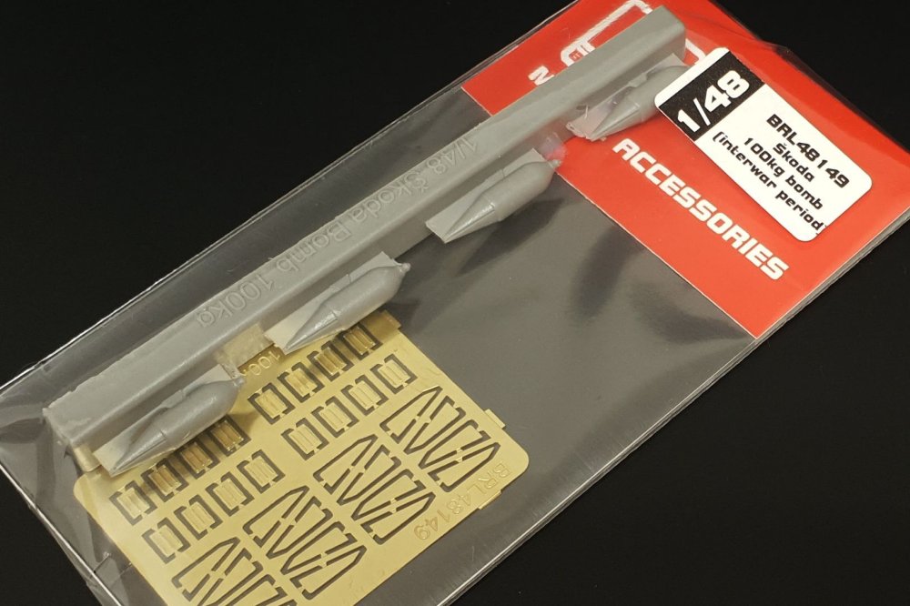 1/48 Skoda 100kg bomb (resin w/ PE)