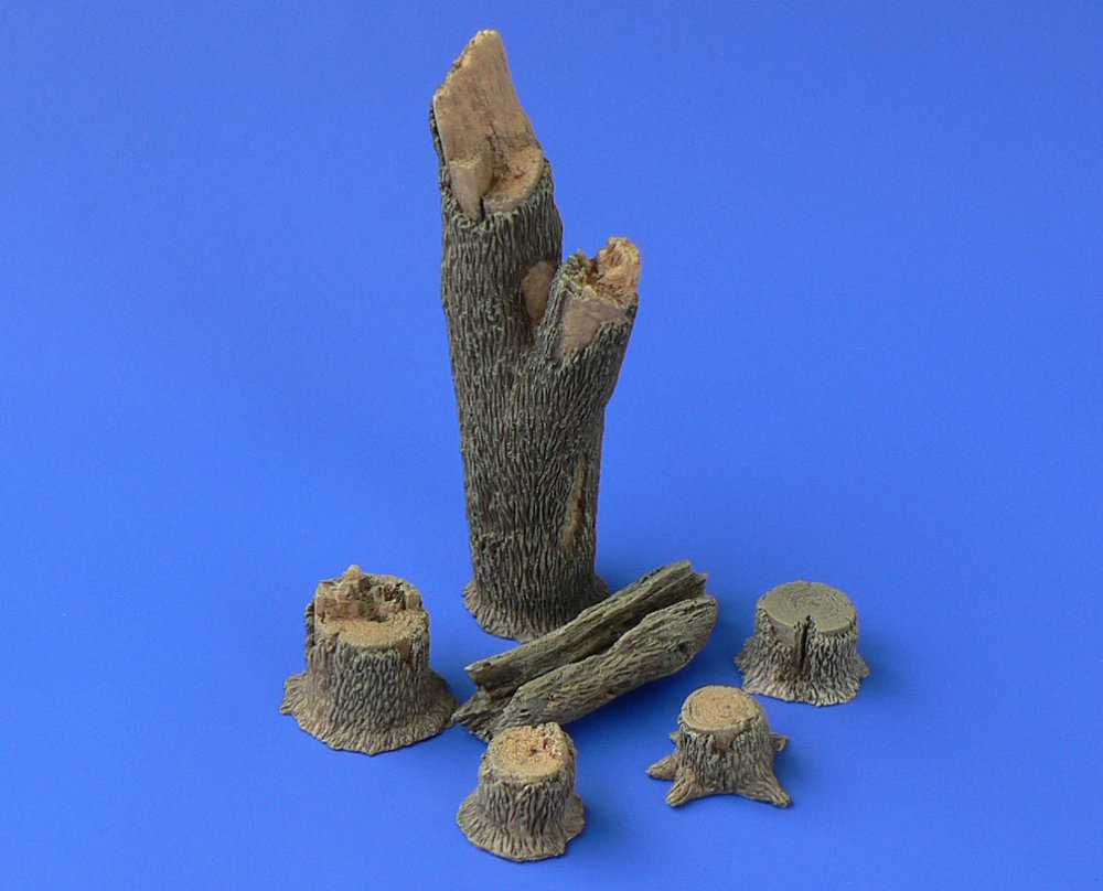 1/48 Tree Trunks & Stupms (resin set)