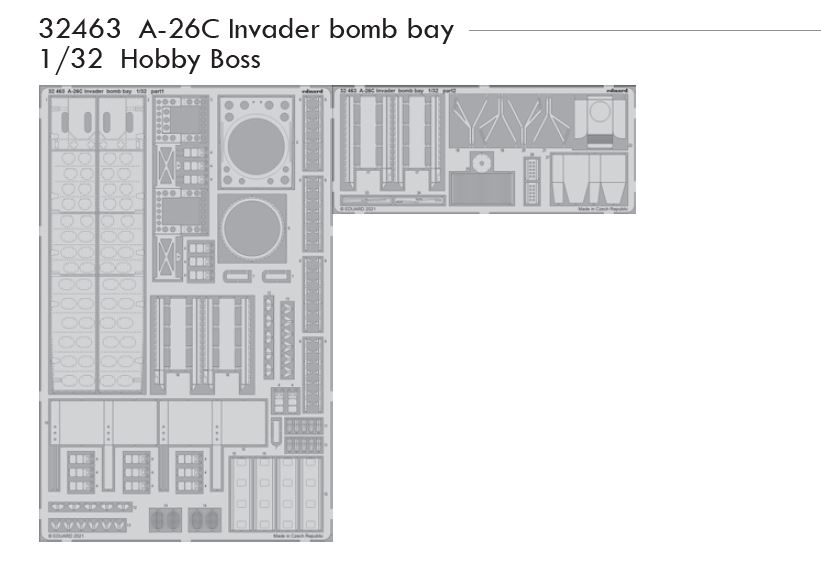 Fotografie 1/32 A-26C Invader bomb bay (HOBBY BOSS)