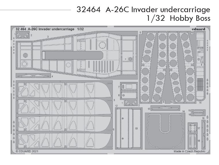 1/32 A-26C Invader undercarriage (HOBBY BOSS)