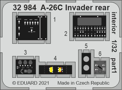 1/32 A-26C Invader rear interior (HOBBY BOSS)