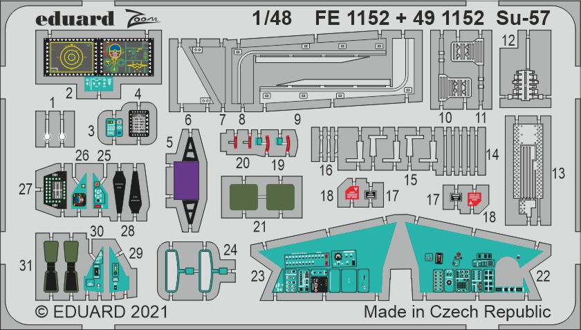 Fotografie 1/48 Su-57 (ZVEZDA)