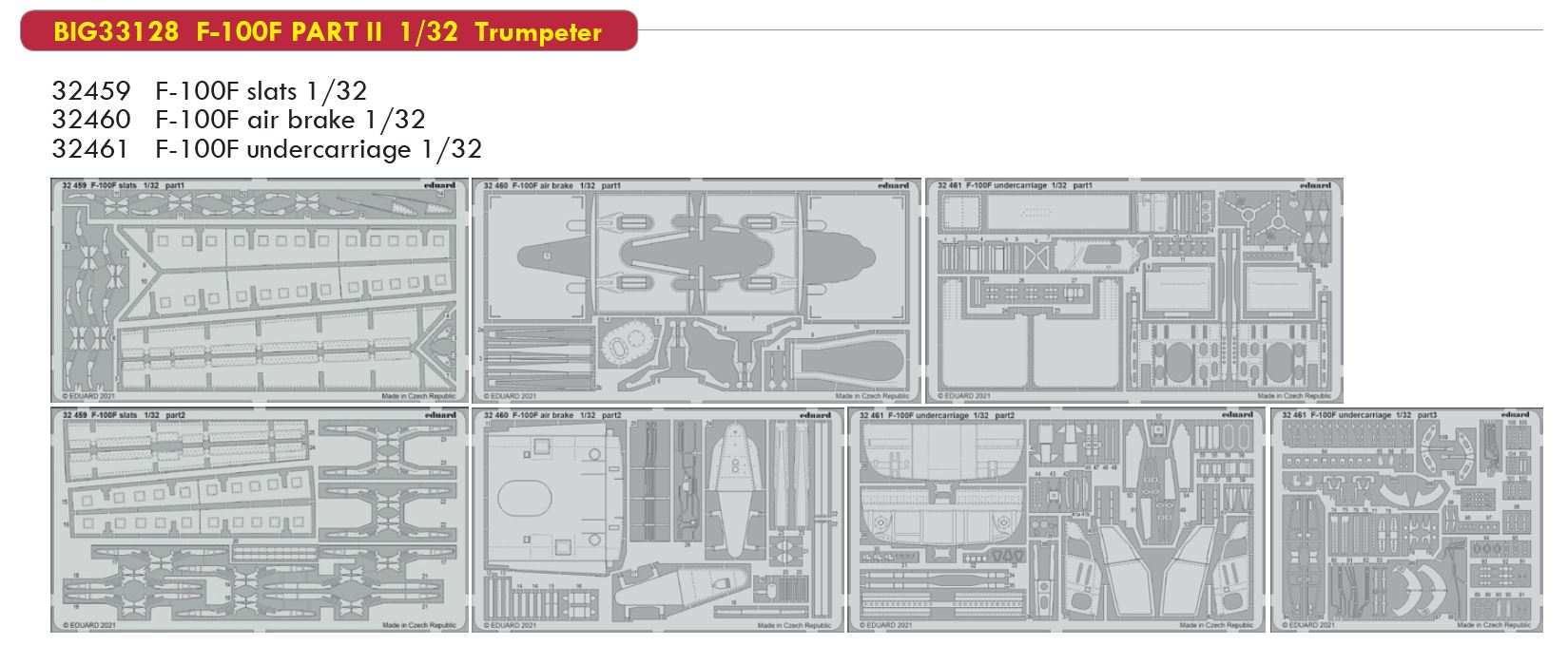 Fotografie 1/32 F-100F PART II (TRUMPETER)