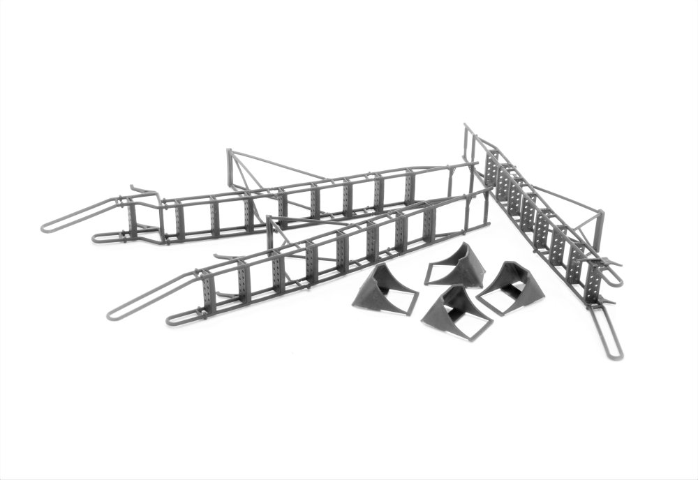 1/48 Su-27UB late Ladder+Chocks Set+Service Ladder