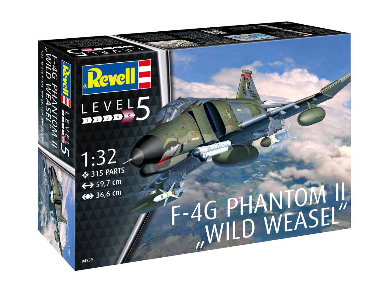 Fotografie Plastic ModelKit letadlo 04959 - F-4G Phantom II Wild Weasel (1:32)