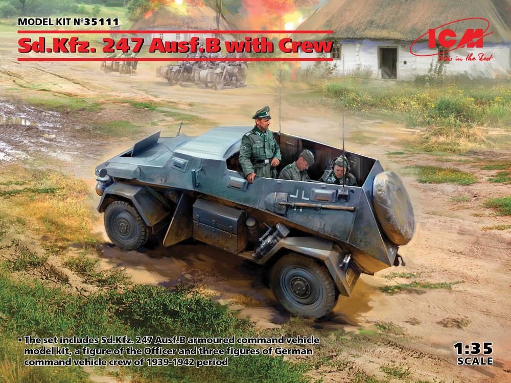 Fotografie 1/35 Sd.Kfz. 247 Ausf.B with Crew (4 fig.)