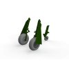 1/48 P-51D wheels block tread 2 (EDUARD)