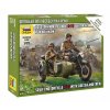 Wargames (WWII) figurky 6277 - Soviet M-72 Sidecar Motorcycle w/Crew (1:72)