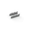 1/48 Spitfire Mk.V three-stacks exhausts rounded (EDUARD)