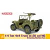 Model Kit military 75052 - 1/4-Ton 4x4 Truck w/M2 .50-cal Machine Gun (1:6)