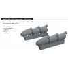 648456 Spitfire Mk.I exhaust stacks 1 48 Tamiya