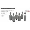 648809 WWII USAAF oxygen cylinder A 6 PRINT 1 48