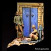 german dak soldiers on lunch break wwii 135 scale (2)