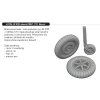 672316 Bf 109F wheels PRINT 1 72 Eduard