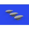 1/48 Bf 109K external fuel tanks (EDUARD)