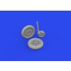 1/72 Bf 109G-2/G-4 wheels for bulged wings PRINT (EDUARD)